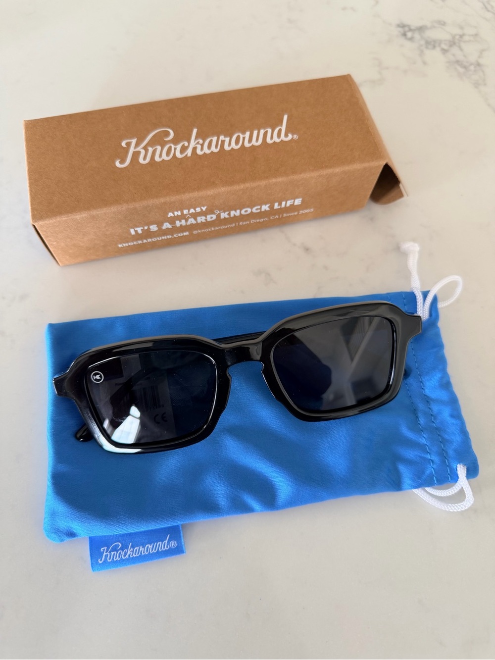 Knockaround Panorama Black Sunglasses, Unisex